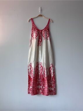Oscar de la Renta Sleepwear Printed Satin Chemise